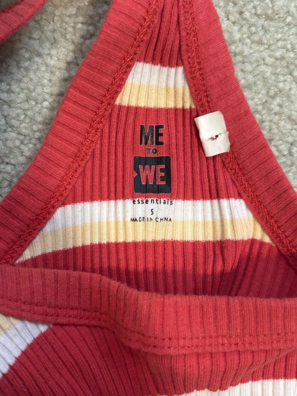 Pacsun Red Striped Ribbed Tank Top🍎 - Picture 6 of 7